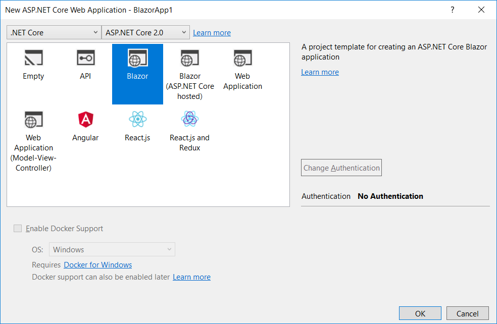 new-blazor-app-dialog