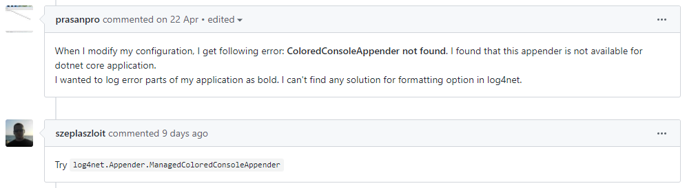 Screenshot from the GitHub discussion about the error.